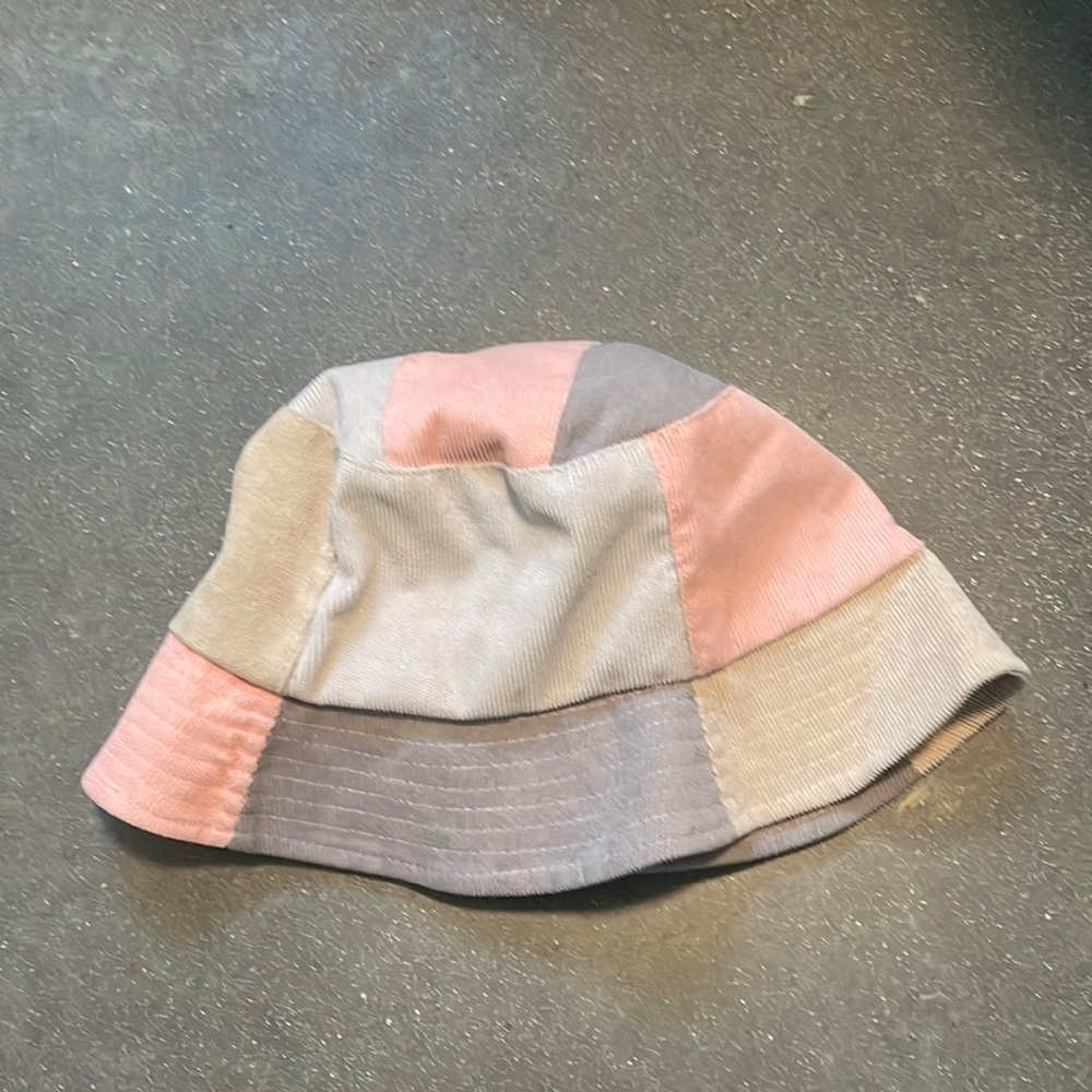 Urban outfitters, pastel patchwork, corduroy bucket hat